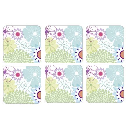 Crazy Daisy Glasunderlgg 6-pack