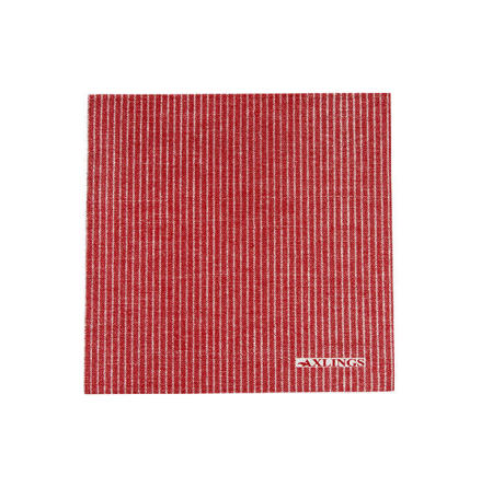 Pappservett röd-vit 50p 40x40