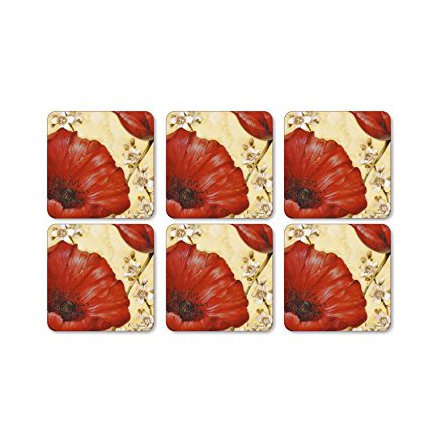 Poppy De Villeneuve Glasunderlgg 6-pack