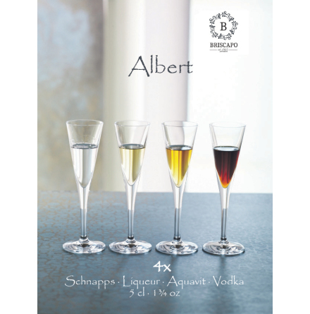 Albert Snapsglas 5cl 4-pack