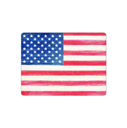 American Flag Glasunderlägg 6-pack