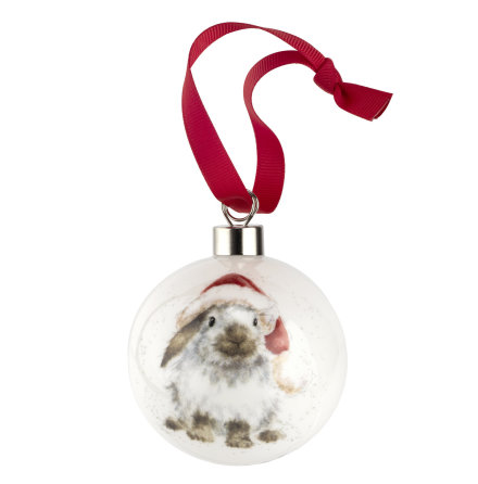 Wrendale Design Christmas Ho Ho Ho (rabbit) 6.6cm 