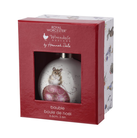 Wrendale Design Christmas Not a Creature was Stirring (mouse) 6.6cm