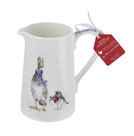 Wrendale by Royal Worcester Covered Butter Dish Calf Multi-Colour & by Royal Worcester Cream Jug Hedgehog