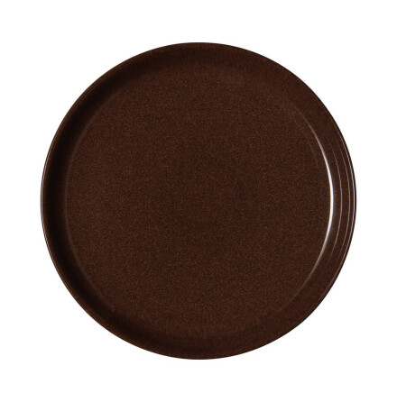Studio Craft Walnut Coupe Dinner Plate