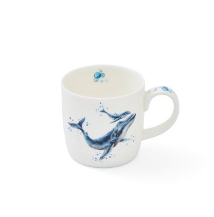 Wrendale Designs Mugg Marine Blue (Whale) 0.31L