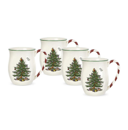 Christmas Tree Mugg Peppermint 40cl 4-pack