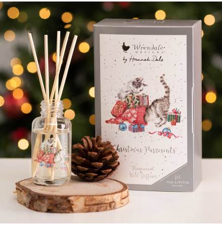 Wrendale Design Reed Diffuser Christmas Purresents Doftpinnar 40ml 