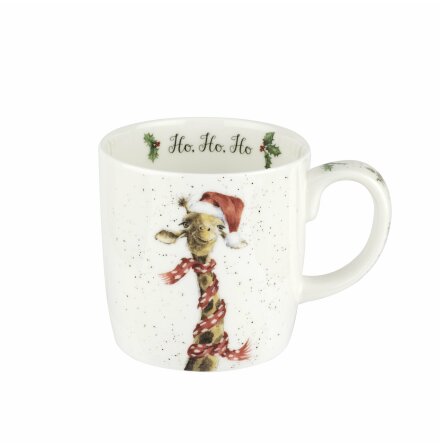 Wrendale Design Christmas Mugg Ho, Ho, Ho (Giraffe) 0,31L