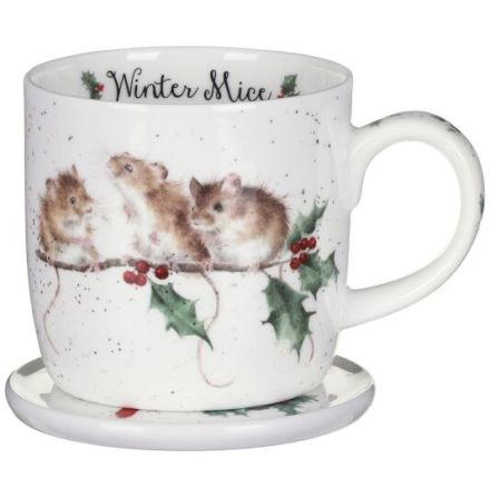 Wrendale Design Christmas Mugg Winter Mice (Mice) 0,31L 