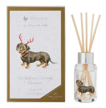 Wrendale Design Reed Diffuser  Dachshund Through The Snow Doftpinnar 40ml  