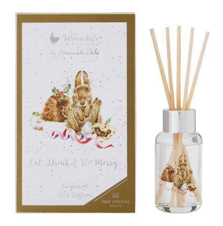 Wrendale Design Reed Diffuser Eat, Drink & Be Merry Doftpinnar 40ml