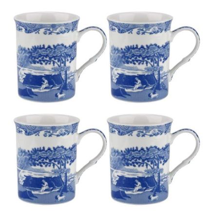 Blue Italian Mug 0.34L 4-p