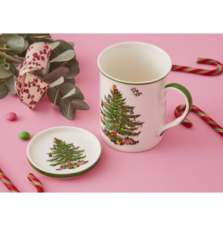 Christmas Tree Mugg & Coaster Set 0,35L