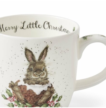 Wrendale Design  Merry Little Christmas Mugg (Bunny)0.31L