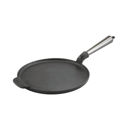 Gjutjrns Pannkaksjrn 23cm Stlhandtag