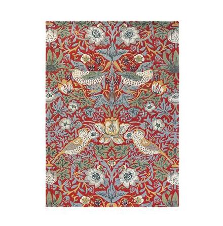 Morris & Co Matta Strawberry-Thief-Crimson 140x200cm 