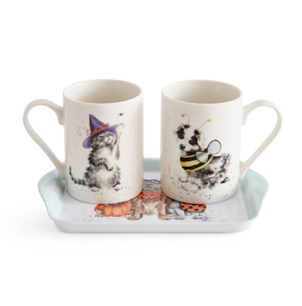 Wrendale Designs Mugg & Brick Set Cats & Dogs