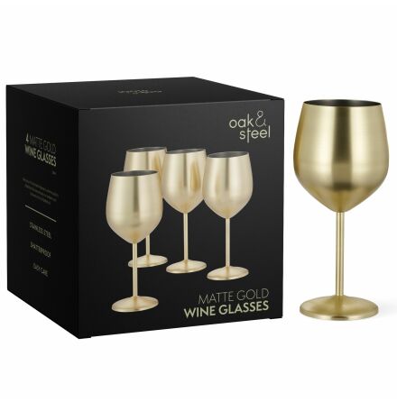 Vinglas mattguld 50cl 4-pack