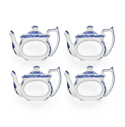 Blue Italian Servettringar 4-pack