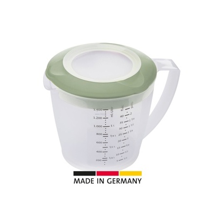 Visp- och mttkanna med lock "Helena" 1,4L - Mint Green