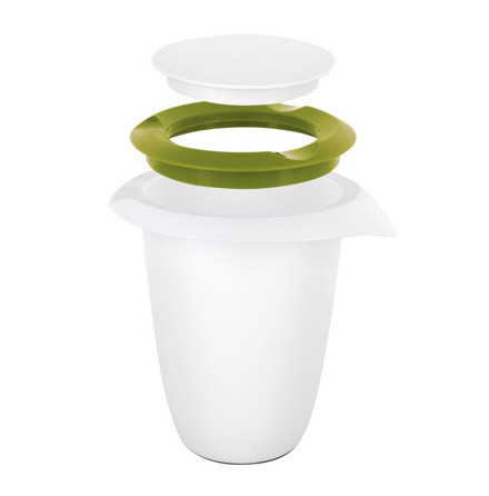 Blandningsskl Med Lock 1L, Applegreen / White