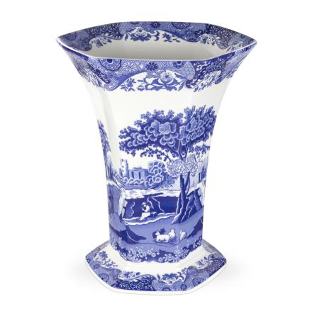 Blue Italian Hexagonal Vas