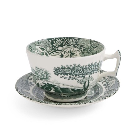 Heritage Green Italian Frukostkopp & Fat 0,28L