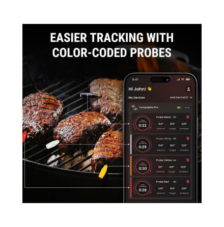 ThermoPro 4 Probe Wifi Tempspike Trdls Termometer