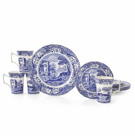 Blue Italian 12 Delar Set