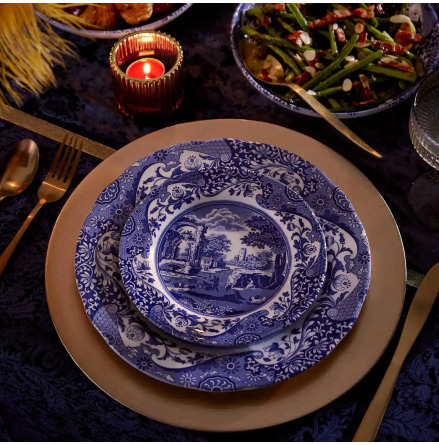 Blue Italian Bufftallrik 30cm
