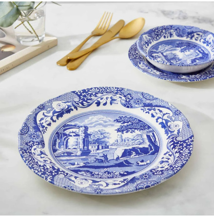 Blue Italian Tallrik 23cm