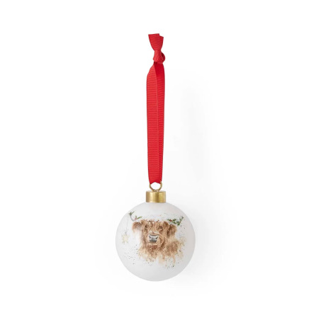Wrendale Design Julgranskula  - Highland Star (Cow) 7cm