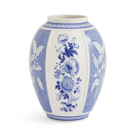 Blue Italian Vas British Flowers 25.5cm