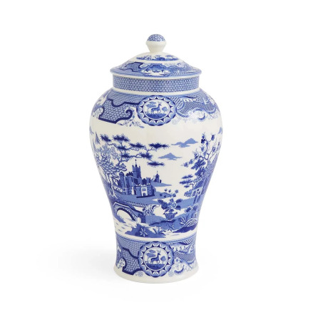 Blue Italian Vas Gothic Castle 36cm