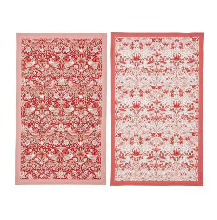 Morris & Co Kökshandduk Strawberry Thief 45cm x 74cm 2-pack