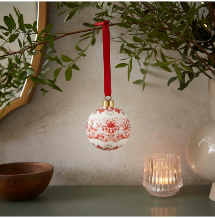 Morris & Co. Julkula Strawberry Thief Indian Red 7,5cm