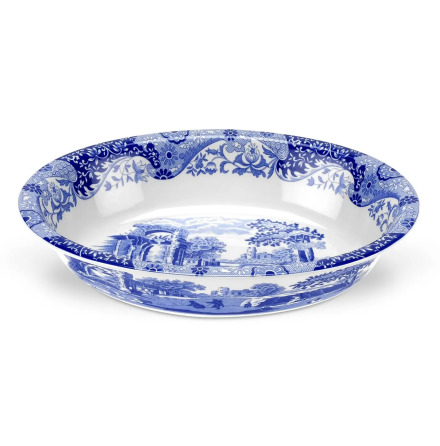 Blue Italian Oval Serveringsform