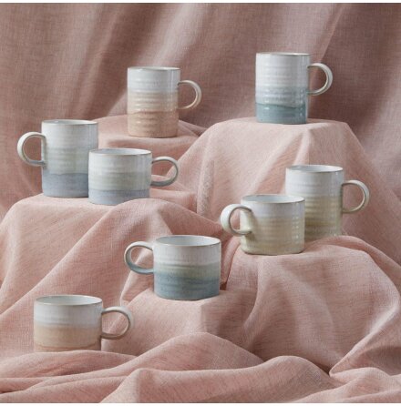 Kiln Accents Lemon Ridged Mugg 29,5cl