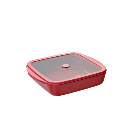 Ugnsform Fyrkantig Med Lock Cherrywood 1,6L