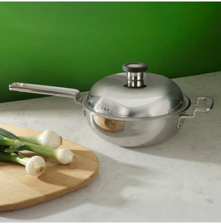 316 Series Cookware Wok Med Lock 22cm