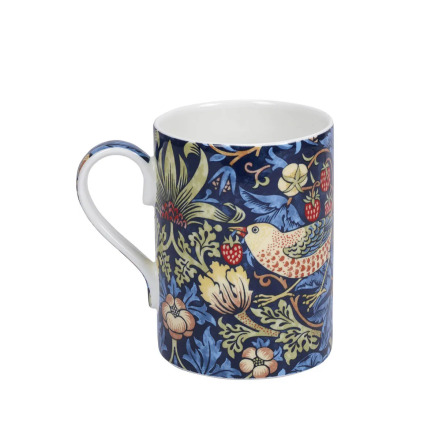 Morris & Co Strawberry Thief Indigo Mineral Mugg 0,35L