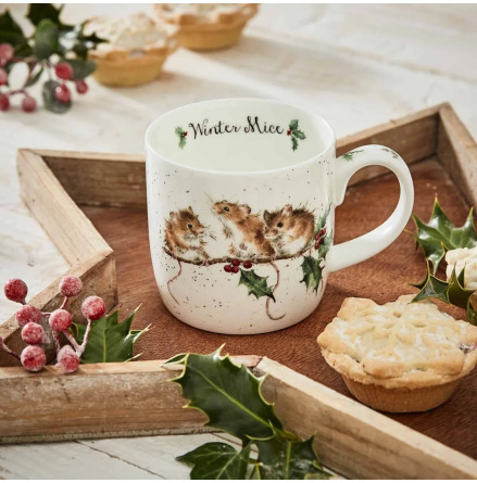 Wrendale Design Mugg Winter Mice 31cl