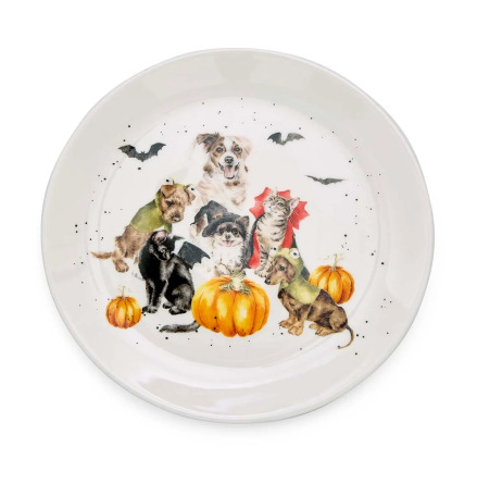 Wrendale Design Coupe Tallrik - The Halloween Party 20cm