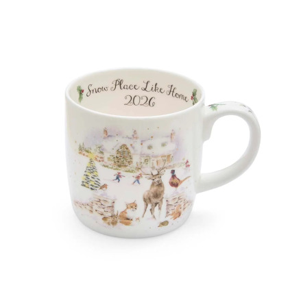 Wrendale Design Mugg Snow Place like Home 40cl - Limited Edition