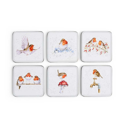 Wrendale Design Festive Friends Glasunderl�gg 6-pack 10.5 x 10.5cm 