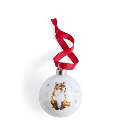 Wrendale Design 2026 Julkula Baby's first Christmas (Fox) 7cm 