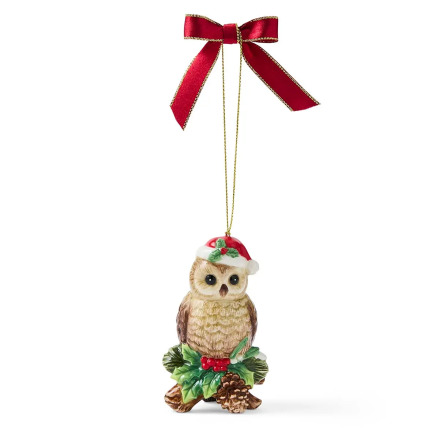 Christmas Tree Owl Ornament