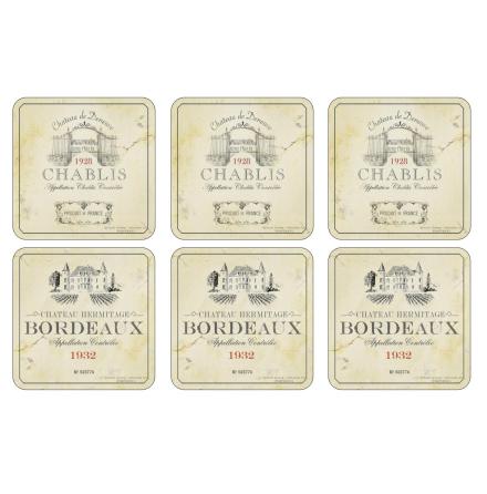 Vin de France Glasunderlgg 6-pack