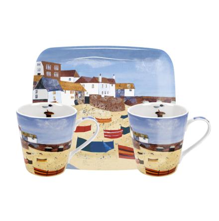 St Ives Windbreak Mugg & Bricka Set